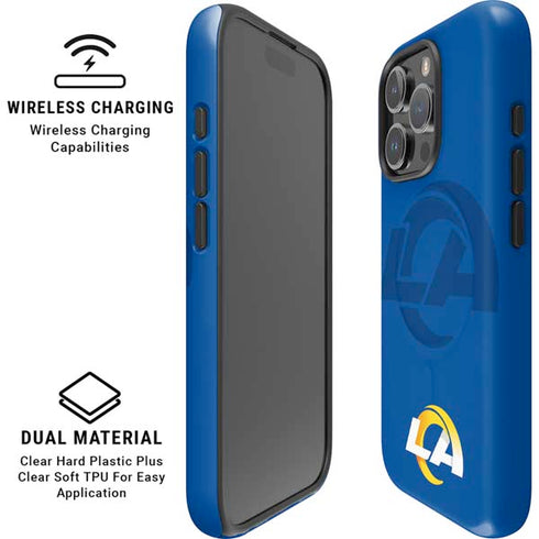 NFL Los Angeles Rams Double Vision iPhone 16 Pro Magsafe Impact Case